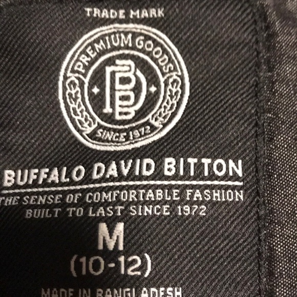 Boys button dow long sleeve Buffalo David Bitton M - Picture 4 of 5